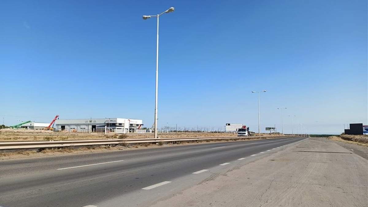 Ruta 7 Parque Industrial. Fuente: (Twitter)