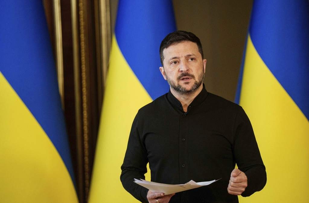 El presidente ucraniano Volodimir Zelenski en Kiev el 13 de mayo del 2025