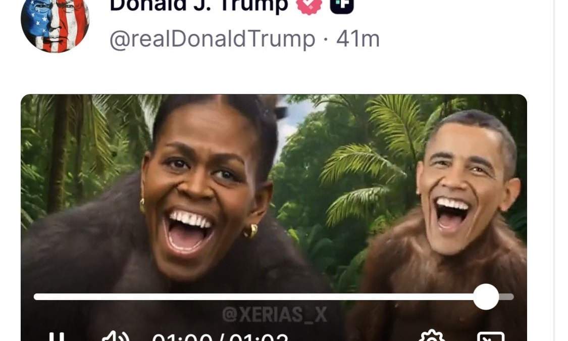 Fragmento del video publicado por Trump