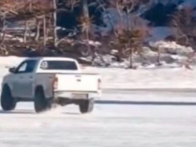 Acusaron al hombre que circuló con su 4x4 sobre una laguna congelada y provocó daños ambientales