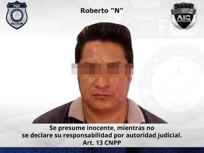 Detienen a “El Robert” sujeto que abusó de una niña de 9 años, hija de su pareja sentimental