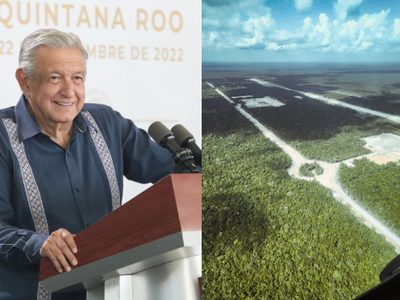 AMLO supervisa obra del Tren Maya y anuncia la apertura del sitio Ichkabal