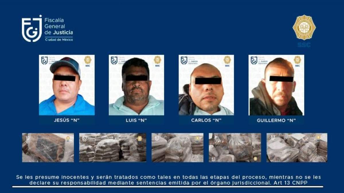 Los cuatro detenidos