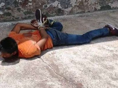 Habitantes de Zamora atrapan, amarran y exhiben a presunto ladrón