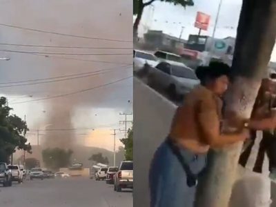 Así se vivió el tornado que sorprendió a habitantes de Guamúchil, Sinaloa (Videos)