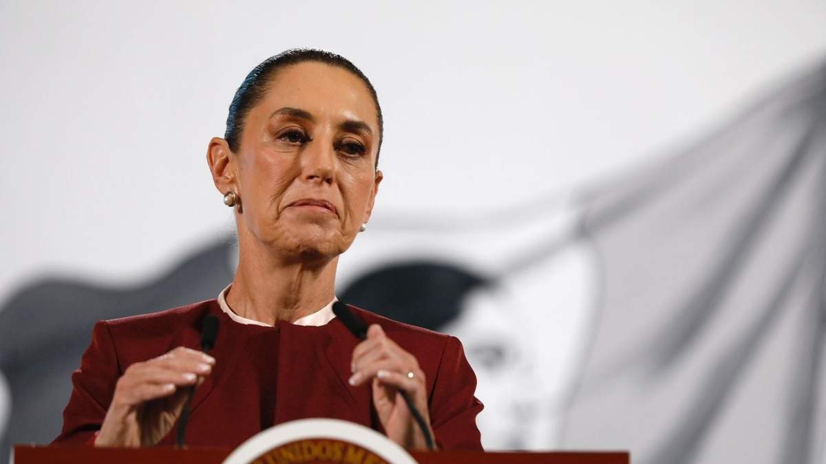 La presidenta durante la conferencia matutina