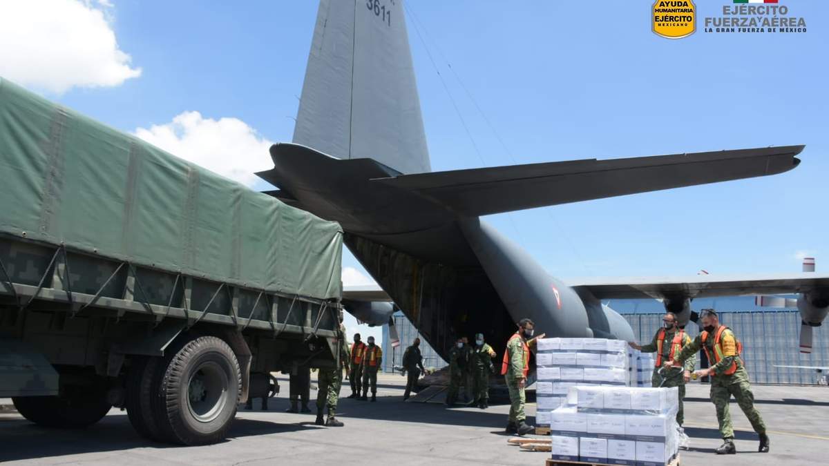 La Sedena envía ayuda humanitaria a Haití