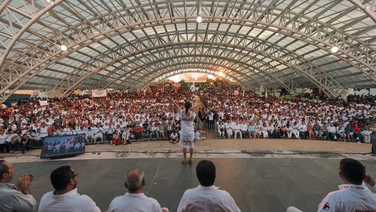 Acto de la aspirante presidencial en Campeche