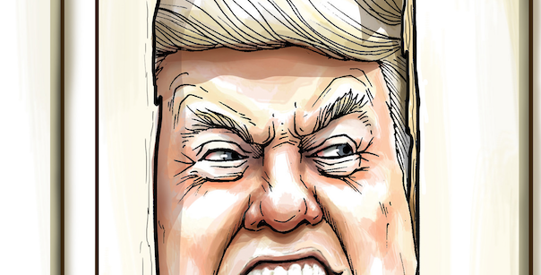 Vista previa de "¡Aquí está Donny!", cartón de José Antonio Rodríguez