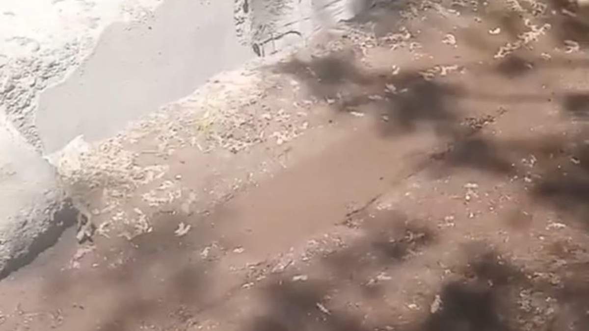Un mes perdiendo agua.