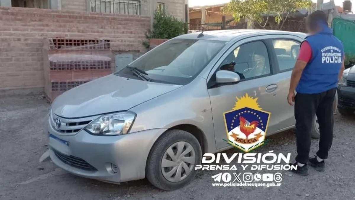 Vehículo recuperado. Fuente: (Policía de Neuquén)