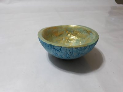 Con un bowl de telgopor, hacé este cuenco simil piedra ideal para darle un toque rústico a tu casa