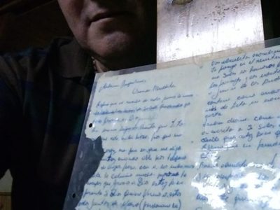 Recuperó una carta que escribió desde Malvinas hace 38 años