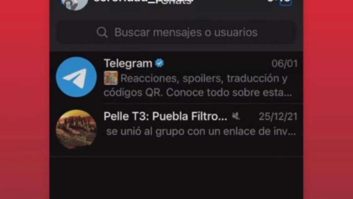 Grupo en Telegram denunciado