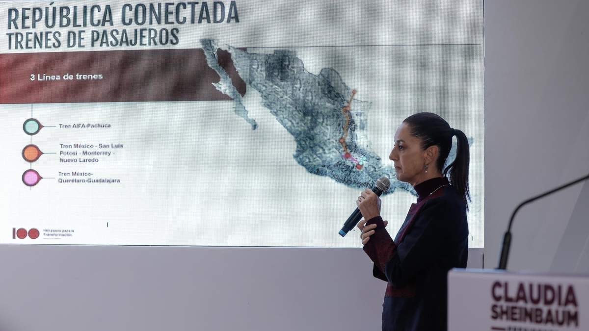 Claudia Sheinbaum en la presentación de los proyectos