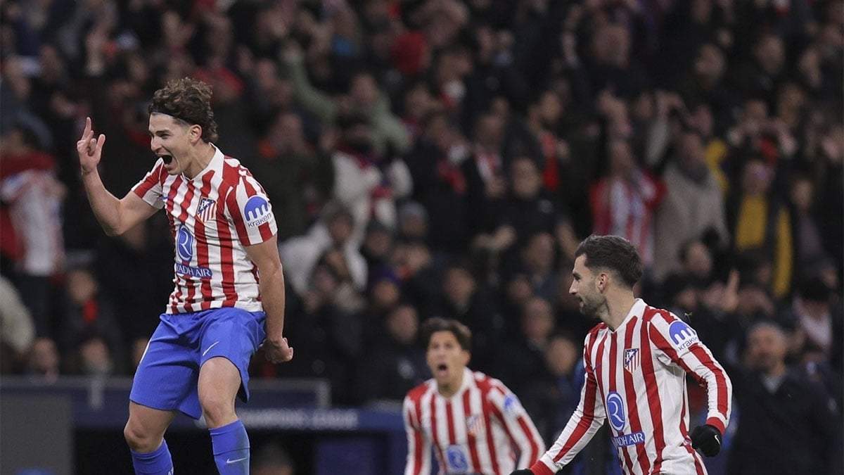 Julián Álvarez la rompe en Champions