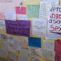 Alumnas de Veracruz colocan 'tendederos” para denunciar acoso