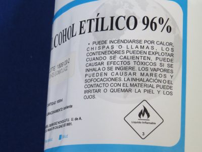 ¡Ojo! El Gobierno prohibió una marca de alcohol etílico