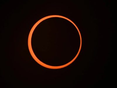 Así se vio el eclipse solar en la Patagonia