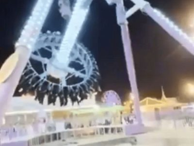 Juego mecánico en parque de diversiones de Arabia Saudita colapsa y deja 23 heridos (Video)