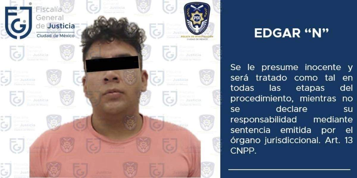 Édgar Francisco “N”, quien fue videograbado cuando le daba una golpiza a una mujer