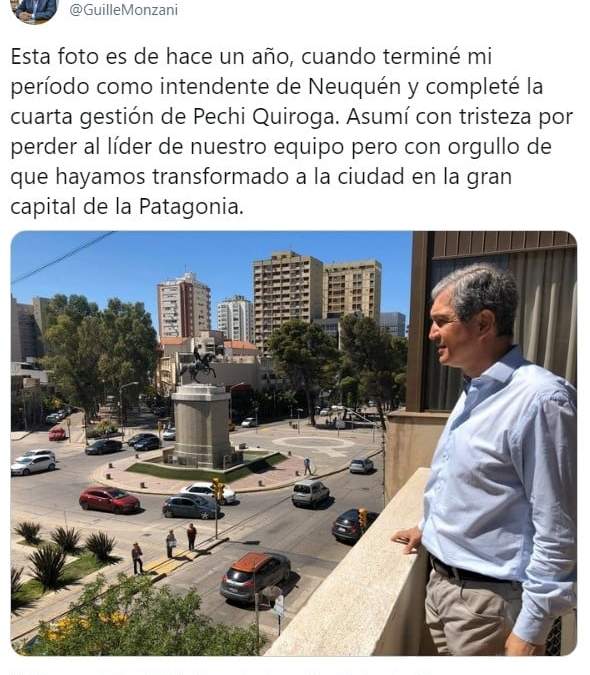 Tuit de Guillermo Monzani. Fuente: (Twitter)