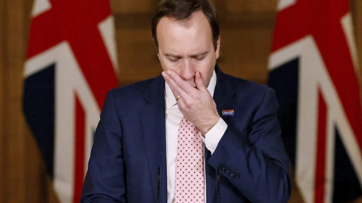 El ministro de Salud del Reino Unido, Matt Hancock. Fuente: (Twitter)