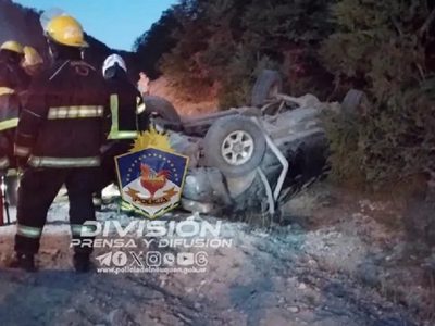 Impresionante vuelco en Siete Lagos: el conductor dio positivo en el test de alcoholemia