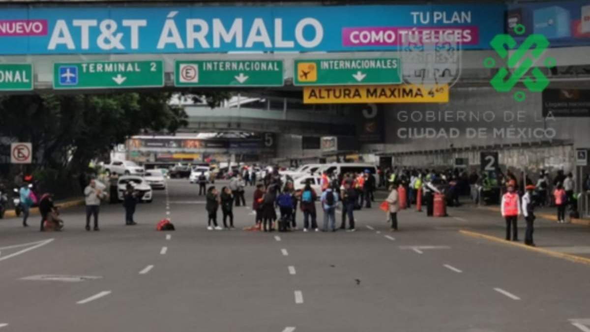 El bloqueo en el Aeropuerto Internacional de la CDMX