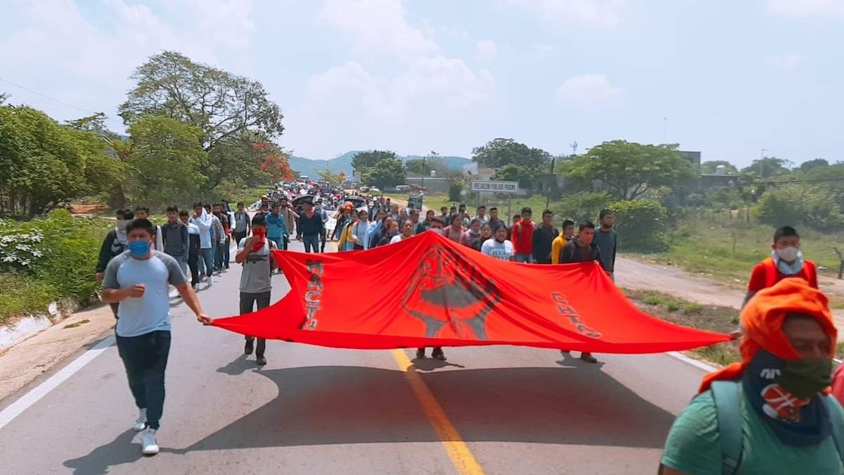 Estudiantes de la Escuela Normal Rural “Mactumatzá”