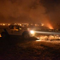 Gran incendio de pastizales afectó campos del Ejército
