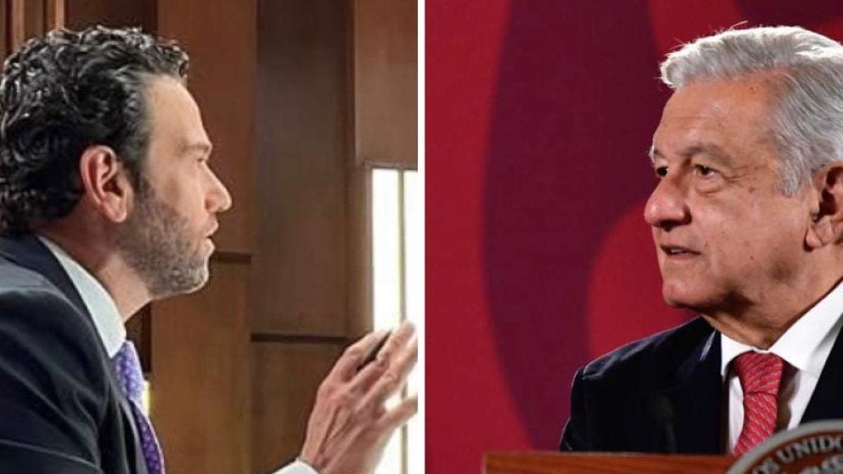 El conductor de Latinus y el presidente