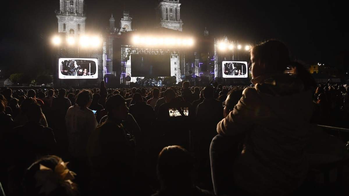 Concierto en el Zócalo de la Ciudad de México