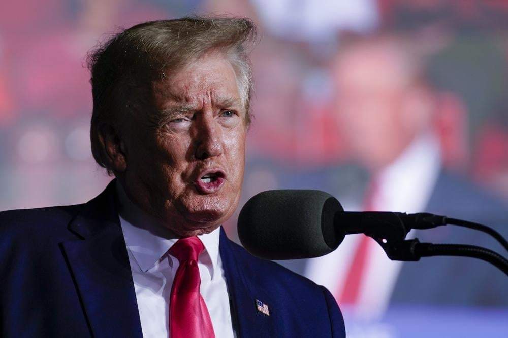El expresidente habla en un acto el 5 de agosto de 2022 en Waukesha, Wisconsin