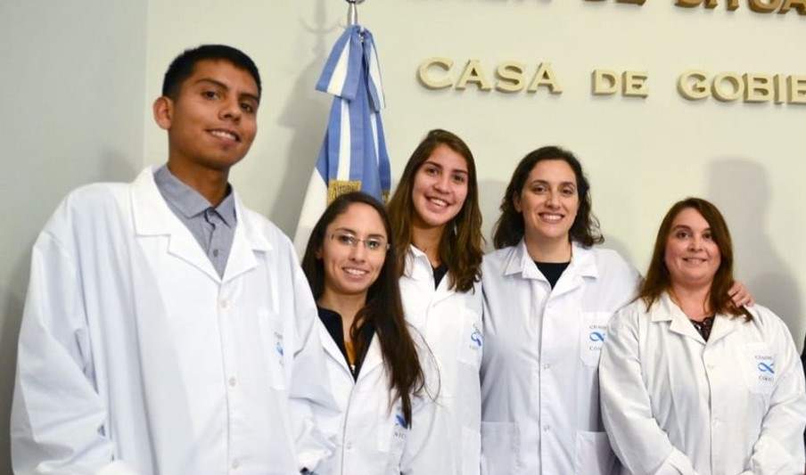 Equipo de investigadores de Chubut.  Fuente: (Twitter)