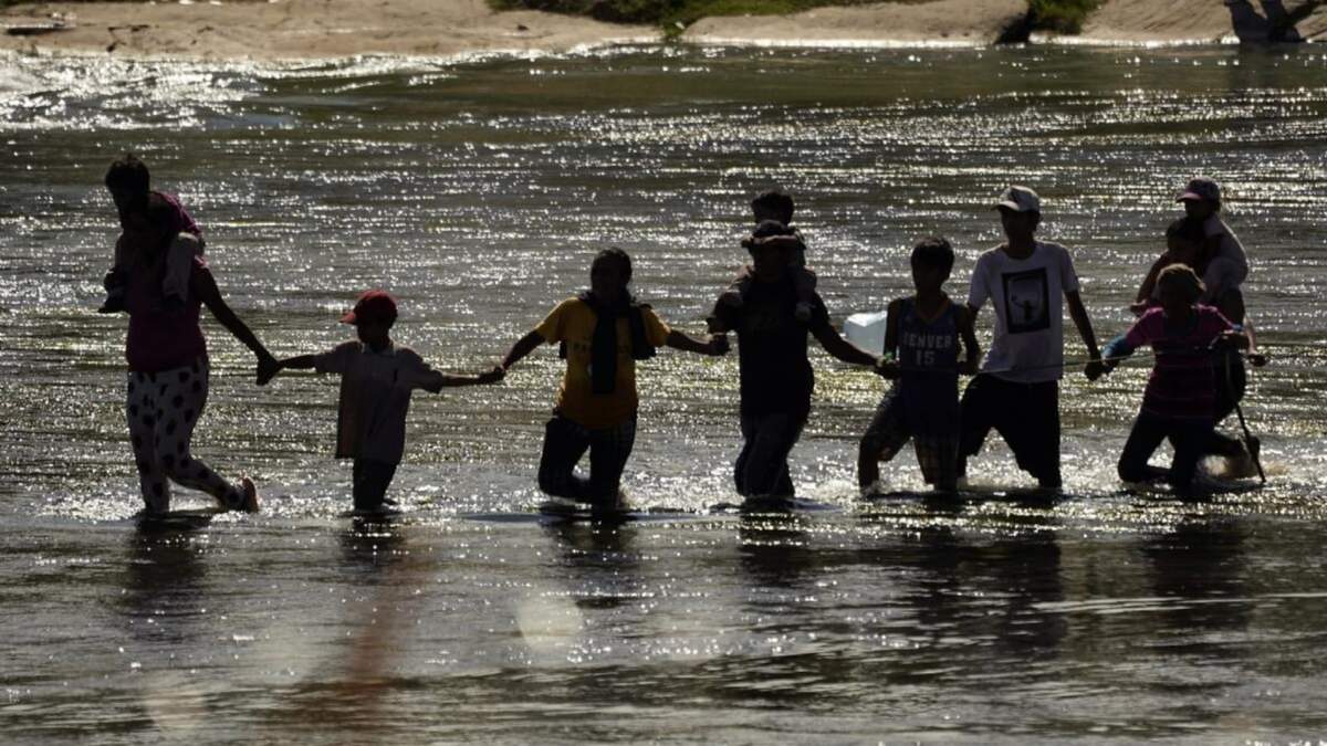 Migrantes en el Río Bravo