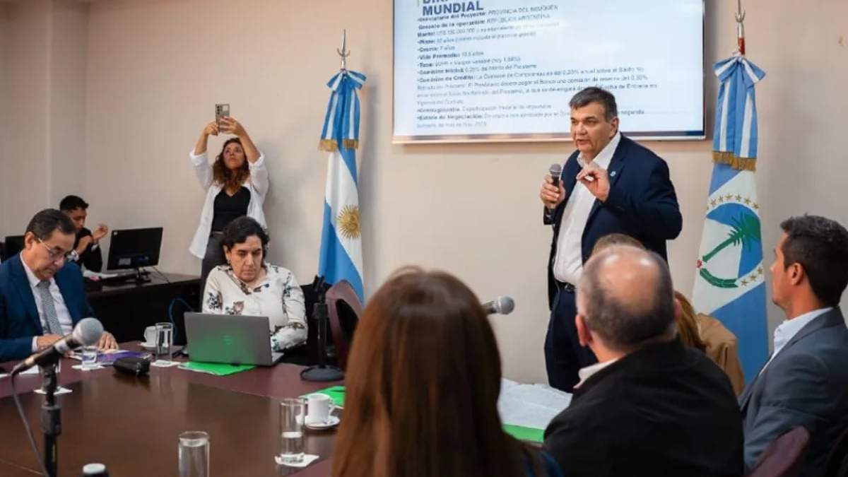 Koenig explicó los proyectos de endeudamiento. Fuente: (Neuquén Informa)