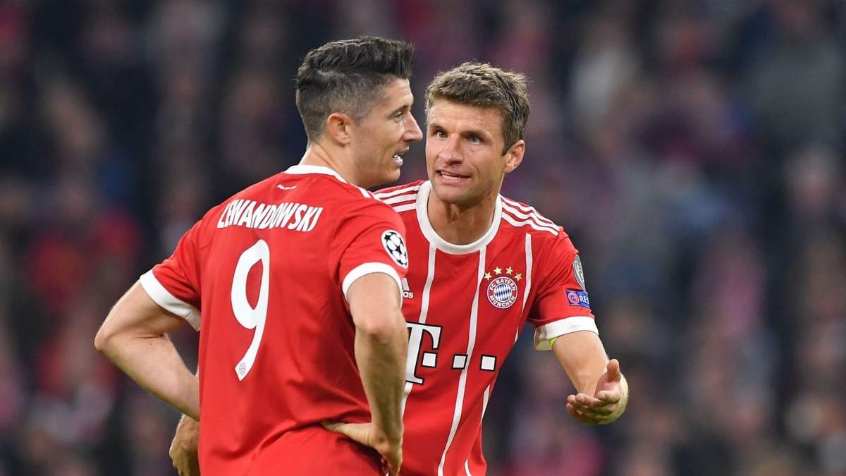 Müller y Lewandowski. Fuente: (Instagram)