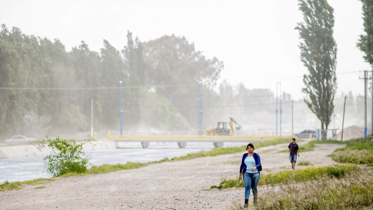 Viento en Río Negro. Fuente: (Twitter)