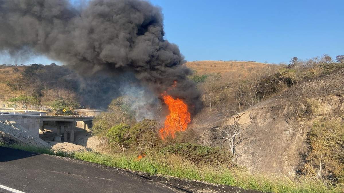 El incendio en el ducto de Pemex