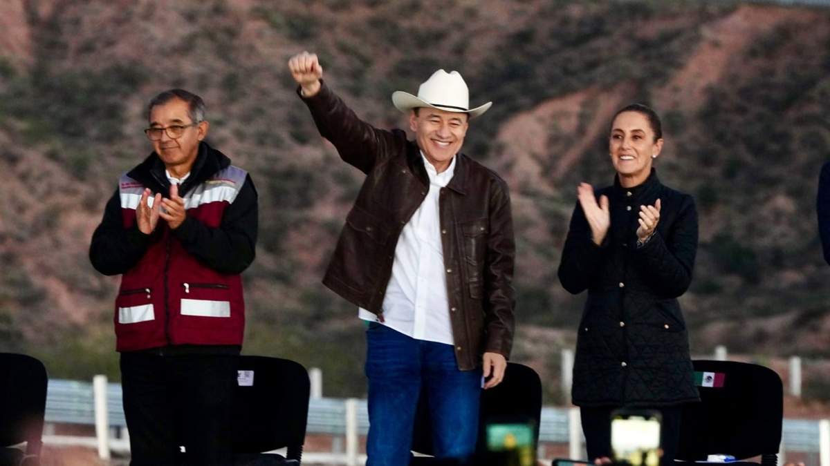 El gobernador Alfonso Durazo Montaño y de la presidenta Claudia Sheinbaum Pardo