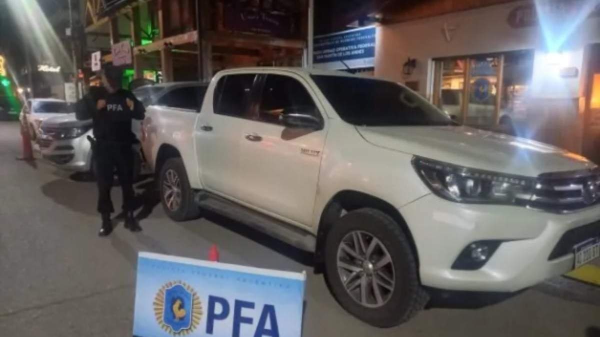 La camioneta que protagonizó la persecución. Fuente: (Realidad SanMartinense)