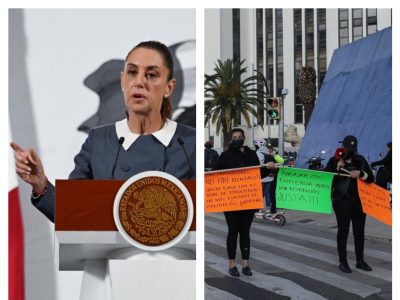 “No son muchos trabajadores”: Sheinbaum sobre protestas del SAT