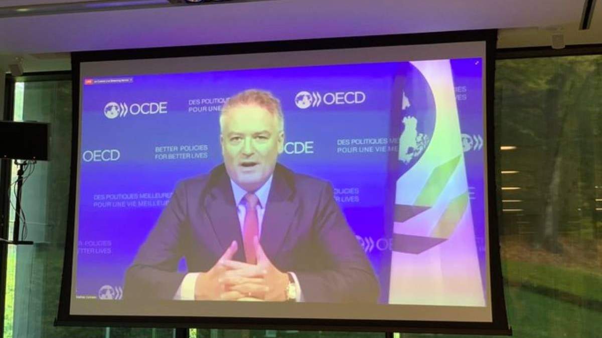 El secretario general de la OCDE, Mathias Cormann