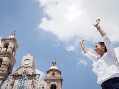“Cuando la derecha llega, se van los derechos”: Sheinbaum en Aguascalientes