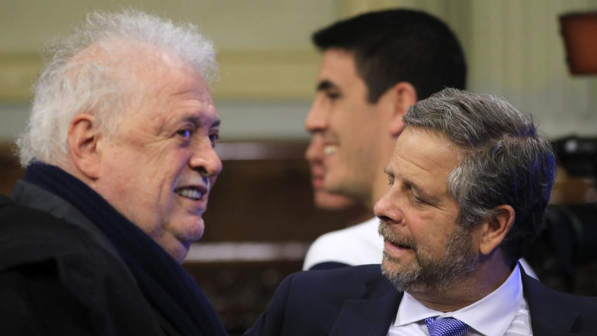 Ginés González García y Adolfo Rubistein. Fuente: (Twitter)