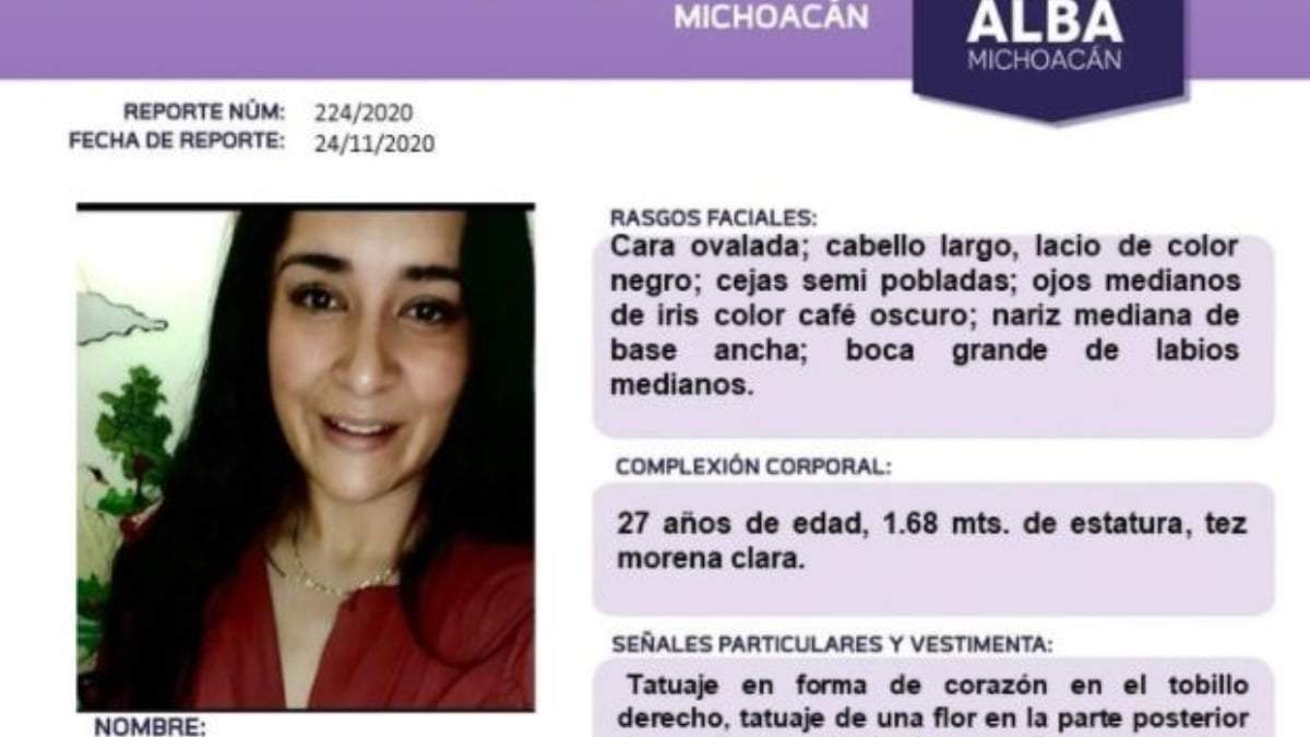 La ficha de búsqueda de Brenda Leticia