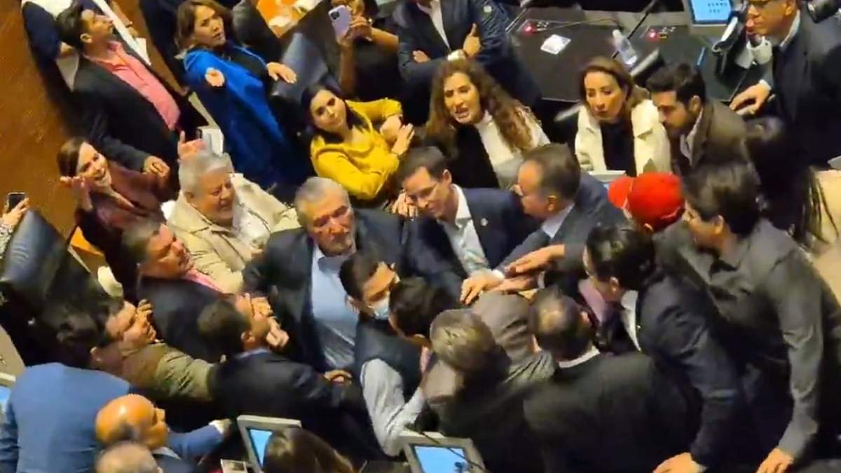 El zafarrancho en el Senado de la República