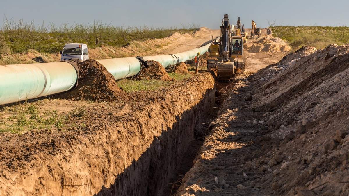 Construcción del Gasoducto del Noreste (Fuente: Twitter).