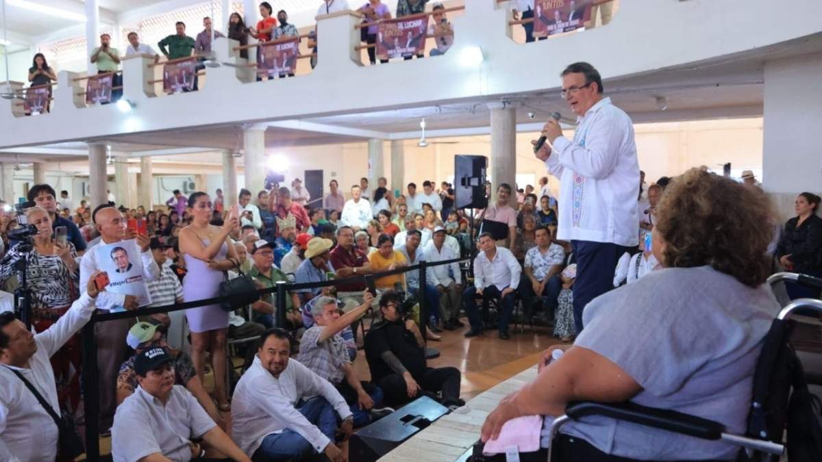 Marcelo Ebrard en Veracruz